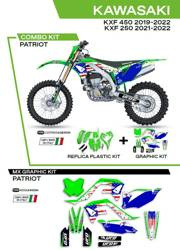 UFO Komplet plastików + okleina KAWASAKI KXF 250 21-22 / KXF 450 19-22