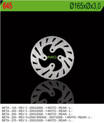 NG Tarcza hamulcowa tył BETA REV 3 125/200/250/270 03-08