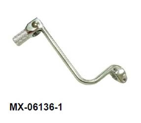 Dźwignia zmiany biegów z kutego aluminium Kawasaki KLX 110 '05-'11, Suzuki DRZ 110 '05-'08   srebrny