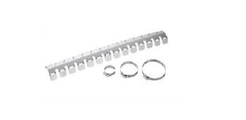 Accel / Srebrna Osłona Dyfuzora Aluminiowa z Opaskami