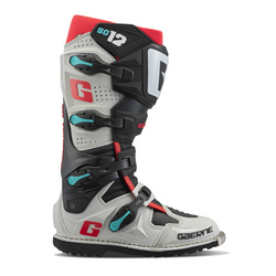 Buty Cross Gaerne SG-12 Enduro Gravel– Szary/Czerwony/Czarny/Niebieski