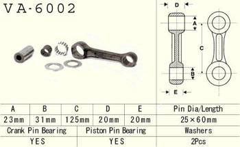 Vesrah Korbowód YAMAHA YZ 250 90-98