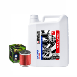 Zestaw serwisowy olej + filtr: Ipone KATANA 10W50 5L +HF140 filtr oleju – Yamaha