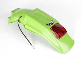 Błotnik tył UFO dla Kawasaki KXF 250 / 450 '06-'08 z lampką, kolor zielony