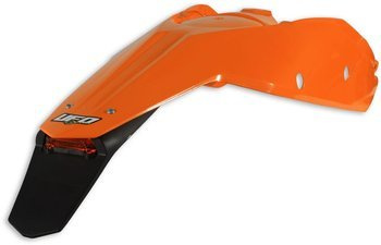 Błotnik tył UFO dla KTM SX '07-'10 / EXC '08-'11 z lampką, kolor pomarańczowy
