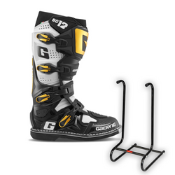 Zestaw Gaerne Cross SG-12 czarny, biały, złoty + stojak do mycia butów