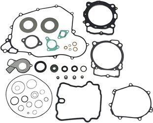 Athena Komplet uszczelek silnika KTM EXCF 450/500 '17-'18, Husqvarna FE 450/501 '17-'18 (Z USZCZELKĄ POKRYWY ZAWOROWEJ I USZCZELNIACZAMI SILNIKOWYMI)