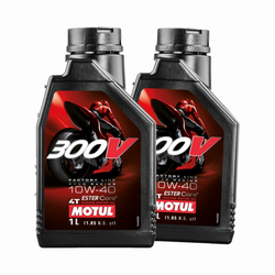 2-PAK Motul 300V 4T FACTORY LINE 10W40 1L