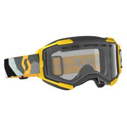 SCOTT Gogle Fury Enduro camo grey/yellow kolor szary/żółty szyba przeźroczysty