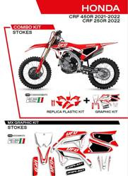 UFO Komplet plastików + okleina HONDA CRF 250R 22 / CRF 450 21-22