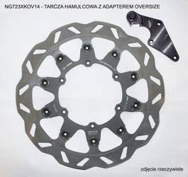 NG Tarcza hamulcowa przód z adapterem OVERSIZE YAMAHA YZF 450 08-15