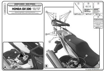 KAPPA stelaż kufra centralnego Honda CB 1300/S (03-09)