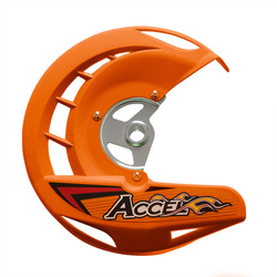 Accel Pomarańczowa Osłona Tarczy Hamulcowej Przód / KTM SX/SXF '03-'14 / EXC / EXCF '03-'15