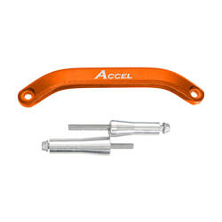 Accel Rączka Aluminiowa do Podnoszenia Motocykla KTM SX/SX-F/XC/EXC/EXC-W/XC-W [125/250/300/350/450/500 '19-'23] / Husqvarna TC/TE/TX/FC/FE/FX [125/150/250/300/350/450/500 '19-'22] / Gas Gas MC Kolor Zgodny z Odmianą Przymiotników