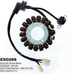 Electrosport Uzwojenie alternatora / stator Suzuki GSF 650 '07-'08 / GSF 1250 '07-'09 / GSX 650F '08-'09 / GSX 1250F '11