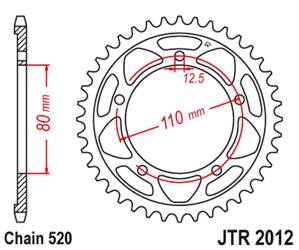 JT Zębatka tylna stalowa [42 zębów] TRIUMPH 865 AMERICA/AMERICA LT/SPEEDMASTER 14-17