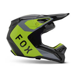 Kask cross junior Fox V1 Lean kolor żółty, szary