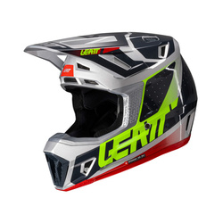 Kask + gogle cross Leatt Kit Moto 7.5 V25 steel