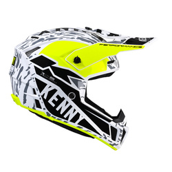 Kenny Racing kask na crossa model Performance MIPS kolor czarny/biały/żółty