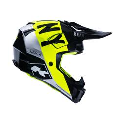 Kenny Racing kask na crossa model Performance MIPS kolor czarny/żółty/srebrny