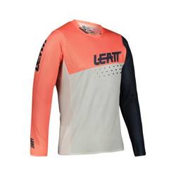 Koszulka rowerowa LEATT MTB GRAVITY 4.0  długi rękaw kolor pomarańczowy,granatowy,biały
