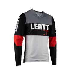 Koszulka rowerowa LEATT MTB GRAVITY 4.0 długi rękaw kolor szary,czarny,czerwony