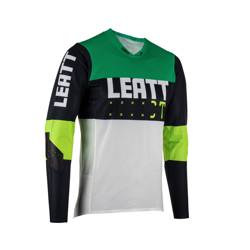 Koszulka rowerowa LEATT MTB GRAVITY 4.0 długi rękaw kolor zielony,czarny,biały