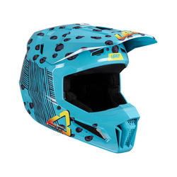 LEATT Kask Z Goglami Kit Moto 3.5 Junior V25 kolor niebieski, czarny