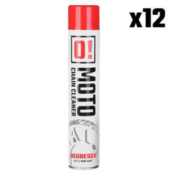 OMOTO Spray do czyszczenia łańcucha / Chain cleaner PAKIET 12 sztuk / 750ml