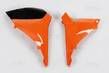 Osłona Filtra Powietrza UFO / Klapka Airboxa dla KTM SX 125 / 150 / 250 2012, SX-F 250 / 350 / 450 2011-2012 - Kolor Czarny