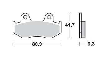 ProX Klocki Hamulcowe Tylne YFZ450 '06-13 / YFZ450R '09-17