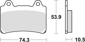 TRW Lucas Klocki hamulcowe KH123 Spiek metaliczny PRZÓD YAMAHA TDM 850 91-96, FJ 1200 90-97