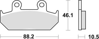 TRW Lucas Klocki hamulcowe KH124/2 KH412 Spiek metaliczny