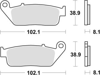 TRW Lucas Klocki hamulcowe KH142 KH226 Spiek metaliczny