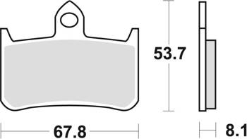 TRW Lucas Klocki hamulcowe KH187 Spiek metaliczny