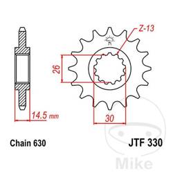 Zębatka przednia JT JTF330.15 (15Z)