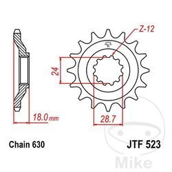 Zębatka przednia JT JTF523.15 (15Z)
