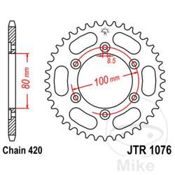 Zębatka tylna stalowa JT JTR1076.48 ilość zębów 48Z