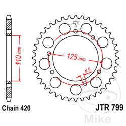 Zębatka tylna stalowa JT JTR799.50 ilość zębów 50Z